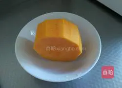 Illustration of how to make steamed pumpkin cake 1