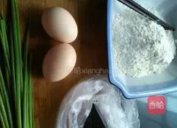 Egg and scallion pancakes Illustration of how to do it 1