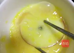 Illustration of how to make oatmeal and apple pancakes 2