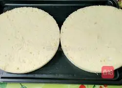 Illustration of how to make fruit cream cake 1