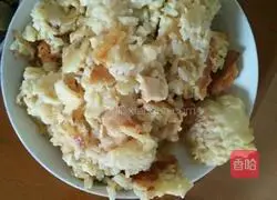 Illustration of how to make egg and fish rice cakes 4