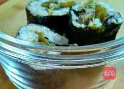 Illustration of how to make sushi 9