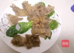 Recipe for fish meat residue and green onion pancakes Illustration 3