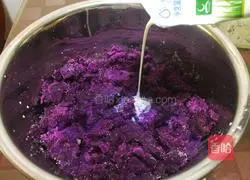 Purple sweet potato glutinous rice cake recipe 2