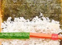 Illustration of how to make simple sushi 6