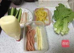 Illustration of how to make Japanese sushi 1