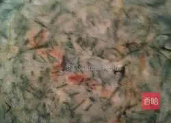 Illustration of how to make the lazy version of chive pancake 6