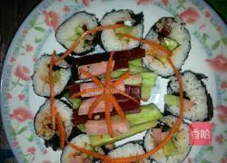 Illustration of homemade sushi 4