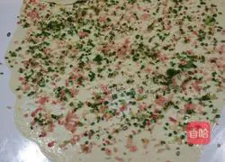 Illustration of how to make scallion pancakes 1