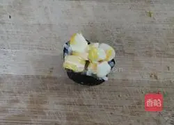 Corn and meat floss sushi recipe 7