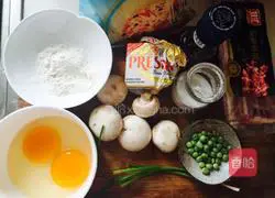 Illustration of how to make egg pancake rolls 1