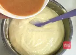 Illustration of making cherry tomato whole egg sponge cake cup 10