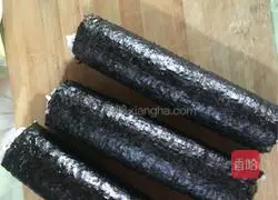 Illustration of how to make sushi 6