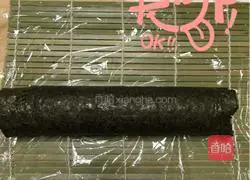 Illustration of how to make sushi 6