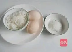 Illustration of how to make rice egg pancakes 1