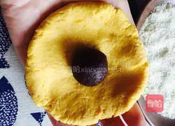 Pumpkin red bean cheese cake recipe 9