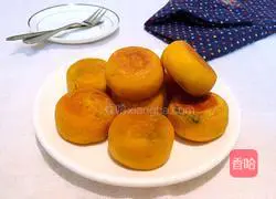 Pumpkin glutinous rice and sesame cake recipe 18