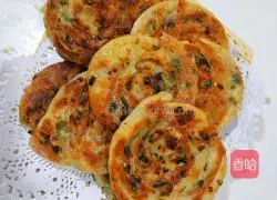 Illustration of how to make scallion pancakes 5