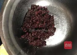 Illustration of how to make black rice sushi 1