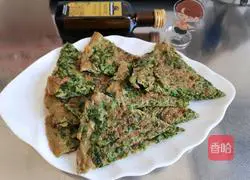 Illustration of how to make Chinese toon sprout egg cake 13