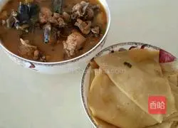 Illustration of how to make Black-bone Chicken Tie Tie Pancake 7