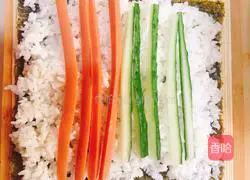 Illustration of how to make sushi 2