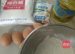 Eight-inch sponge cake recipe 1