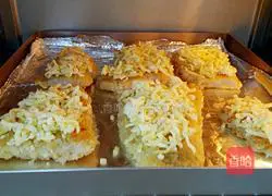 Illustration of how to make cheese dragon fish steak 11