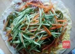 Illustration of how to make vegetable burritos 8