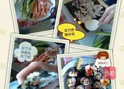 Illustration of how to make sushi 5