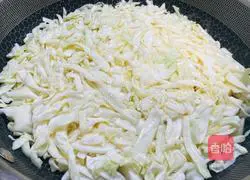 Fat reduction meal~Illustration of how to make egg cabbage pancake 5