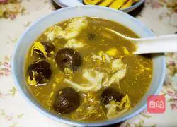 Illustration of how to make ham and egg pancakes 7