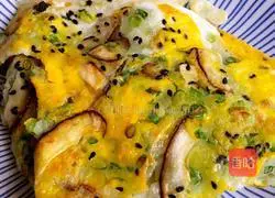 Illustration of how to make green onion and egg pancakes 7