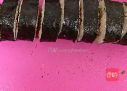 Illustration of how to make sushi 11