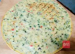 Illustration of Homemade Colorful Vegetable Pancakes 7