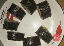 Illustration of how to make fragrant rice sushi 7