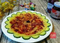 Illustration of how to make cabbage pancakes with blueberry sauce 10