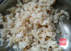 Illustration of how to make Steamed Pork Patties with Horse Hoof and Shiitake Mushrooms 1