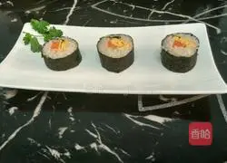 Illustration of how to make sushi 6