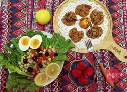 Illustration of how to make sweet potato and sesame cakes 9