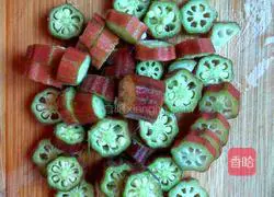 Okra Egg Pancake Recipe Illustration 2