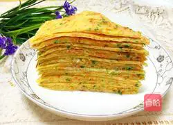 Illustration of how to make carrot and egg pancakes 8