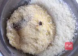 Illustration of making homemade pumpkin red bean cake 2