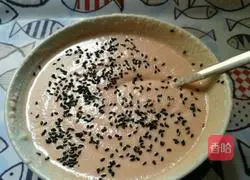 Sima Cake Illustration of N ways to make black sesame sima 5