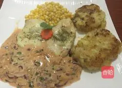 Parmigiano-Reggiano Grilled Chicken Steak with Potatoes Illustration of how to make cakes 11