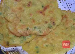 Illustration of how to make meat floss cake 5