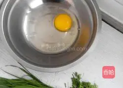 Illustration of how to make chive pancakes 1