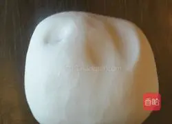 Illustration of fondant kneading (Dabai) method 1