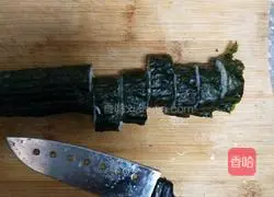 Illustration of how to make sushi 10 