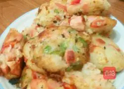 Illustration of how to make pan-fried potato pancakes 7